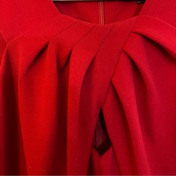 Calvin Klein Red Sleeveless Wide-Leg Jumpsuit – Size 6 - Picture 4 of 8